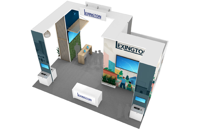 30' Lexington Island Rental w/ Meeting Room and Multiple Demo Areas (RT91494)