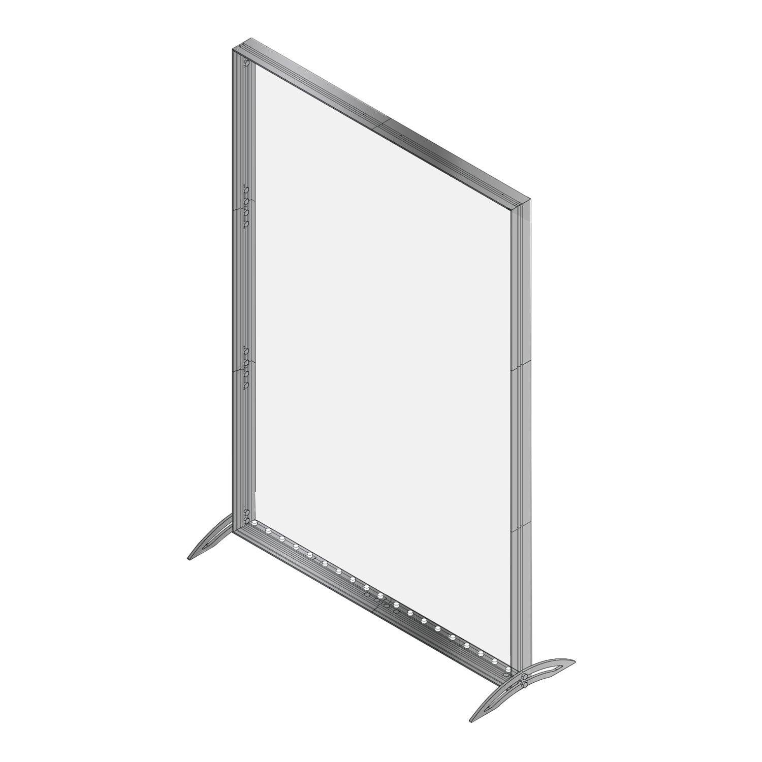 Frame Kit - 5' LightWall SEG Backlit Fabric Kiosk (AB0537N-FX)