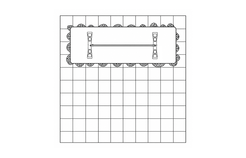 5' FabLite Spice Flat Pillowcase Portable Tabletop (AB1026N)