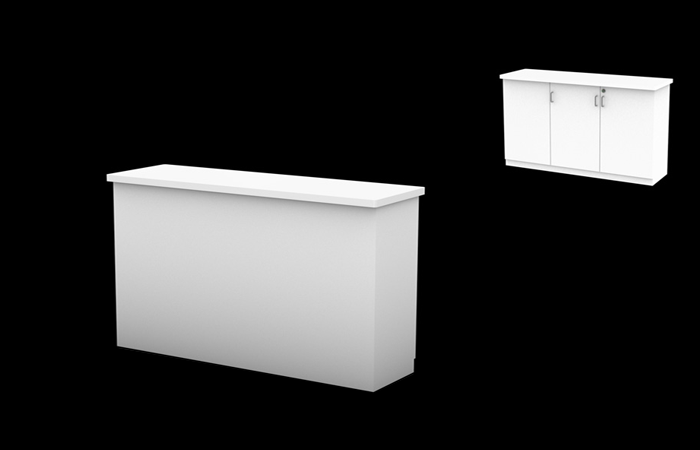 Hawk 41" Rectangular Rental Counter (RTCT302)