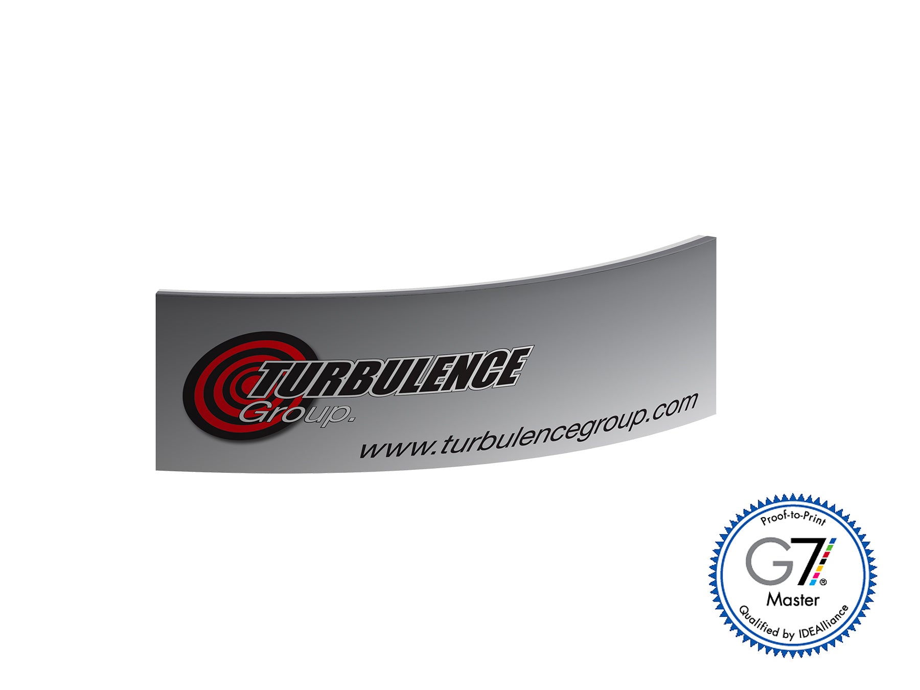 Graphic Refresh - 10.5' x 40" Curved Double-Sided Pillowcase Banner (AB0302N-GR)