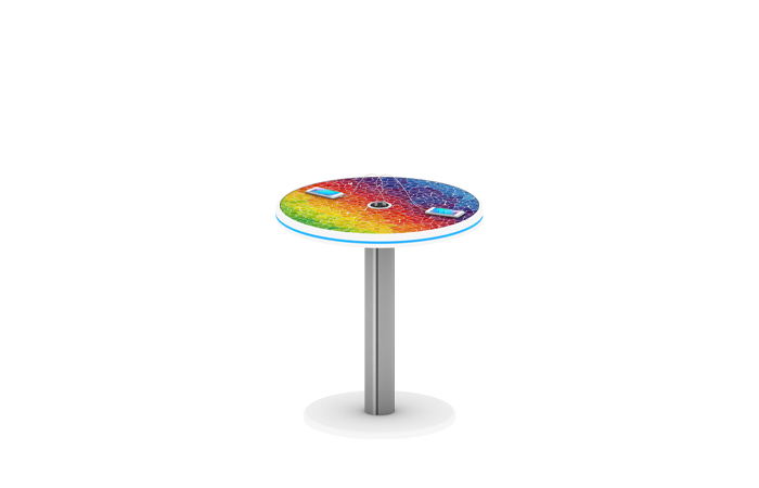 Round Bistro Table with Charging Station (RT0805N)