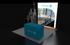 10' x 10' Backlit LightWall Display w/ Tiered Product Showcase (ID0519)