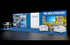 10' x 30' Backlit Modular Display w/ Walk-In Storage and Lounge Area (ID0548)