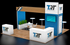 20' x 20' Custom Island Exhibit w/ Architectural Canopy and Meeting Areas (ID0567)