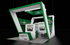 20' x 30' Island Exhibit w/ EdgeLit Angled Architecture and Demo Areas (ID0585)