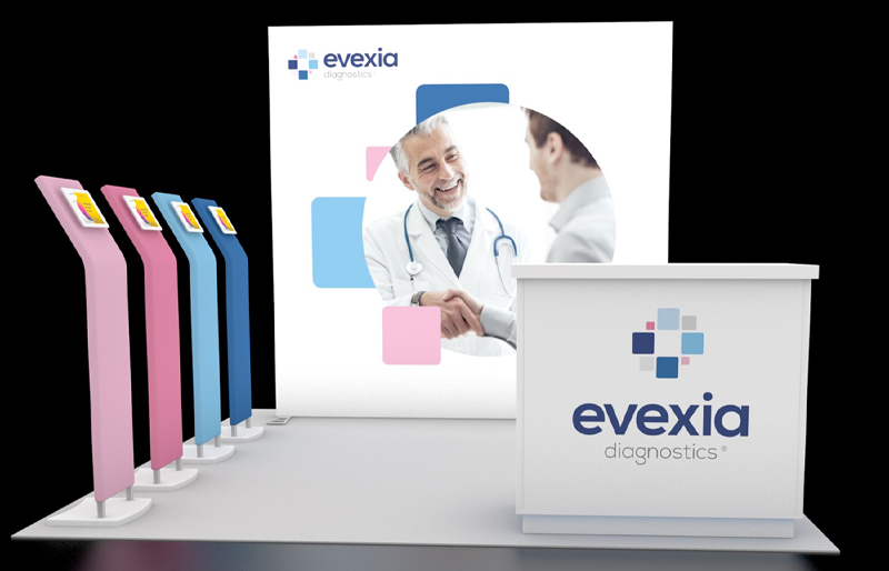 10' x 10' Scalable LightWall Display w/ Portable iPad Stands and Locking Counter (ID0608)