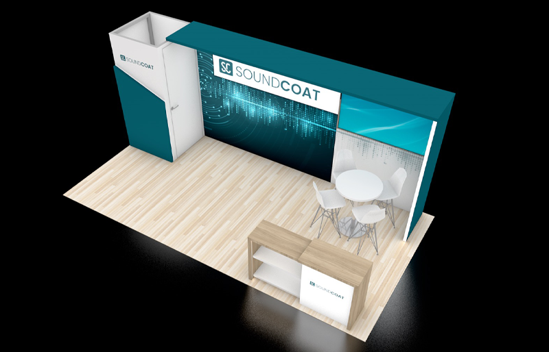 10' x 20' Scalable Backlit Display w/ Walk-In Storage and Presentation Area (ID0619)