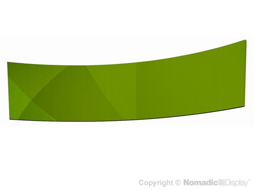 17" Curved Banner Fabric Hanging Sign (AB0325N)