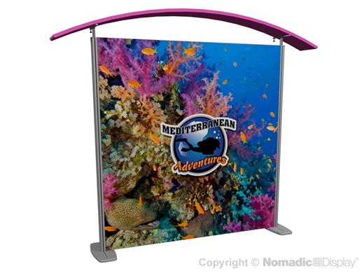 10' Inspire 2.0 SEG Tension Fabric Display w/ Curved Canopy (AB2044N)