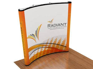 8' Instand Pop up Curved Backwall (AB2015N)