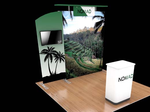 10' NoMad Curve Booth (ID41932N)