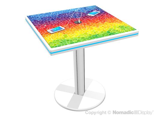 30" CafŽ Charging Station Table - Square